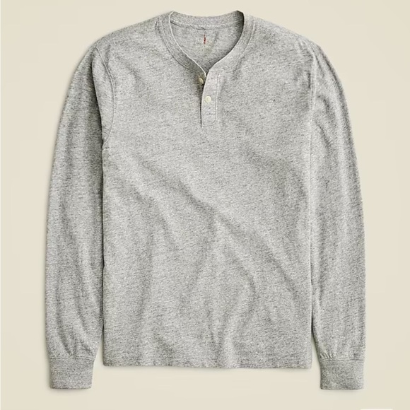 NWOT j crew Vintage-wash cotton henley - Picture 1 of 3